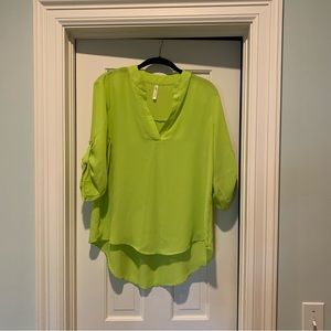 Mittoshop lime green blouse, size Medium